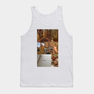 Autumn aesthetic moodboard Tank Top